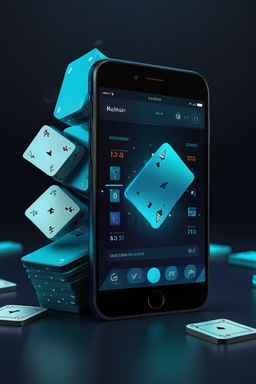 Smartphone mit Casino-App